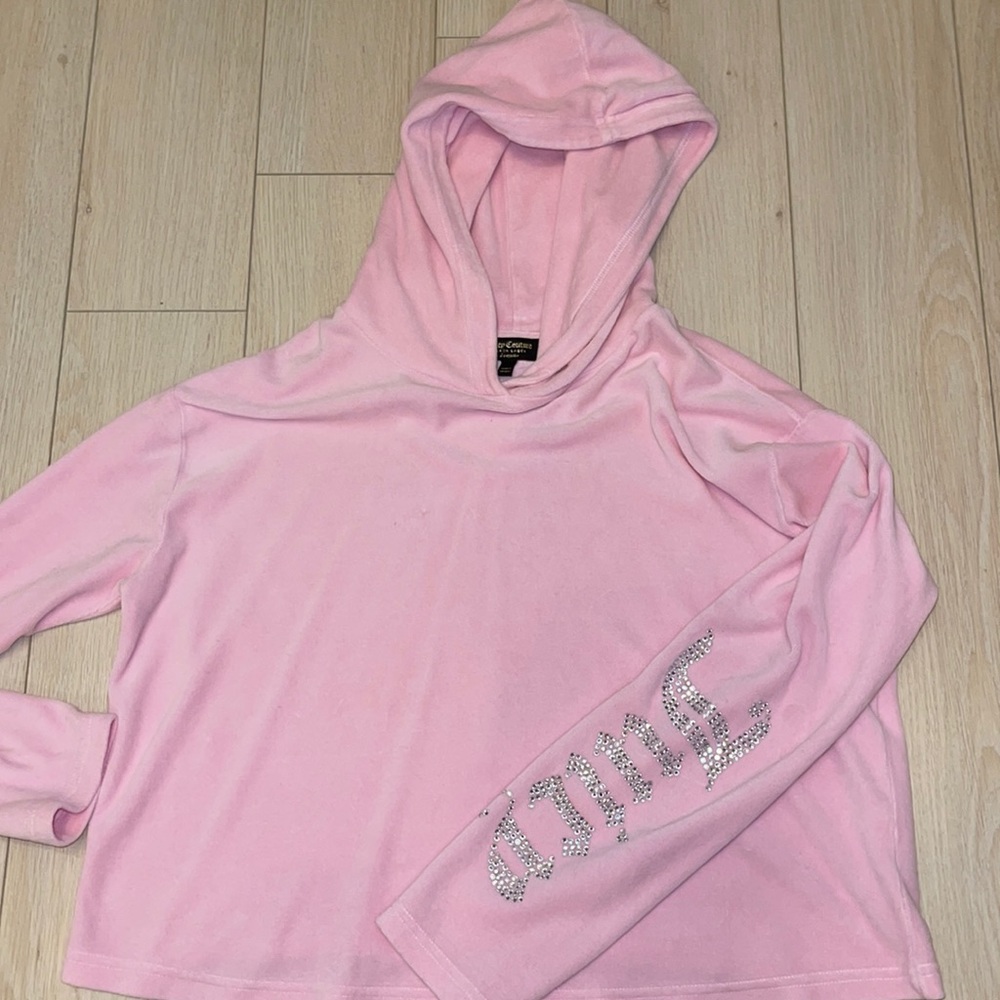 Juicy couture black label pull over hoodie